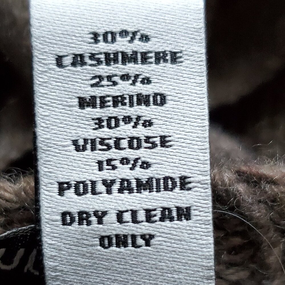 Autumn Cashmere NWT Taupe Aztec Southwestern Waterfall Draped Cardigan M - Picture 8 of 8